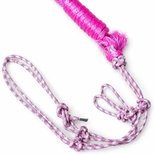 Pink Nylon Halter with Lead